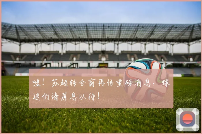 嘘！苏超转会窗再传重磅消息，球迷们请屏息以待！