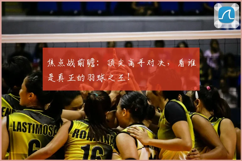 焦点战前瞻：顶尖高手对决，看谁是真正的羽球之王！
